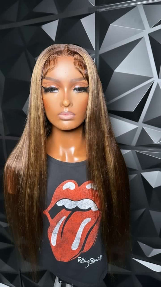 26” 4 By 4 Transparent Lace Closure Wig
